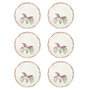 Hermia Amber Fulya 6 TT Juego de 6 Platos de Postre Multicolor de Porcelana